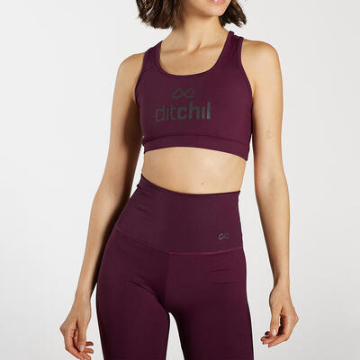 Ditchil dames sporttop fire bordeaux