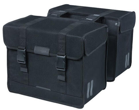 Basil Kavan Eco Classic borsa doppia da bici 58 L nera.