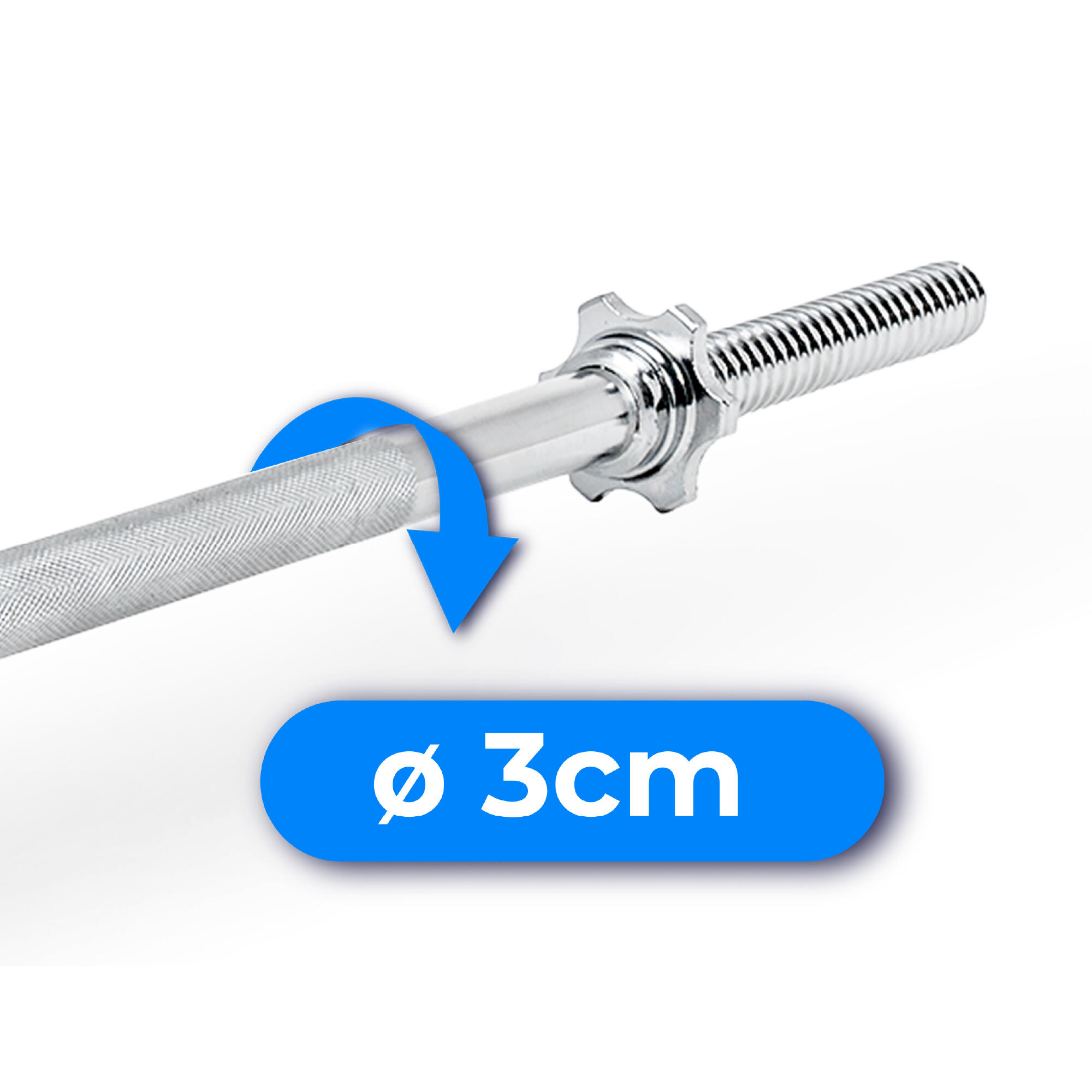 Grifo semplice avvitato 120 cm Thunder 30 mm morsetti 5/8