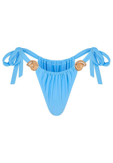 Bikinihose Nautilius Shell Ruched Tie Side Bikini Bottoms