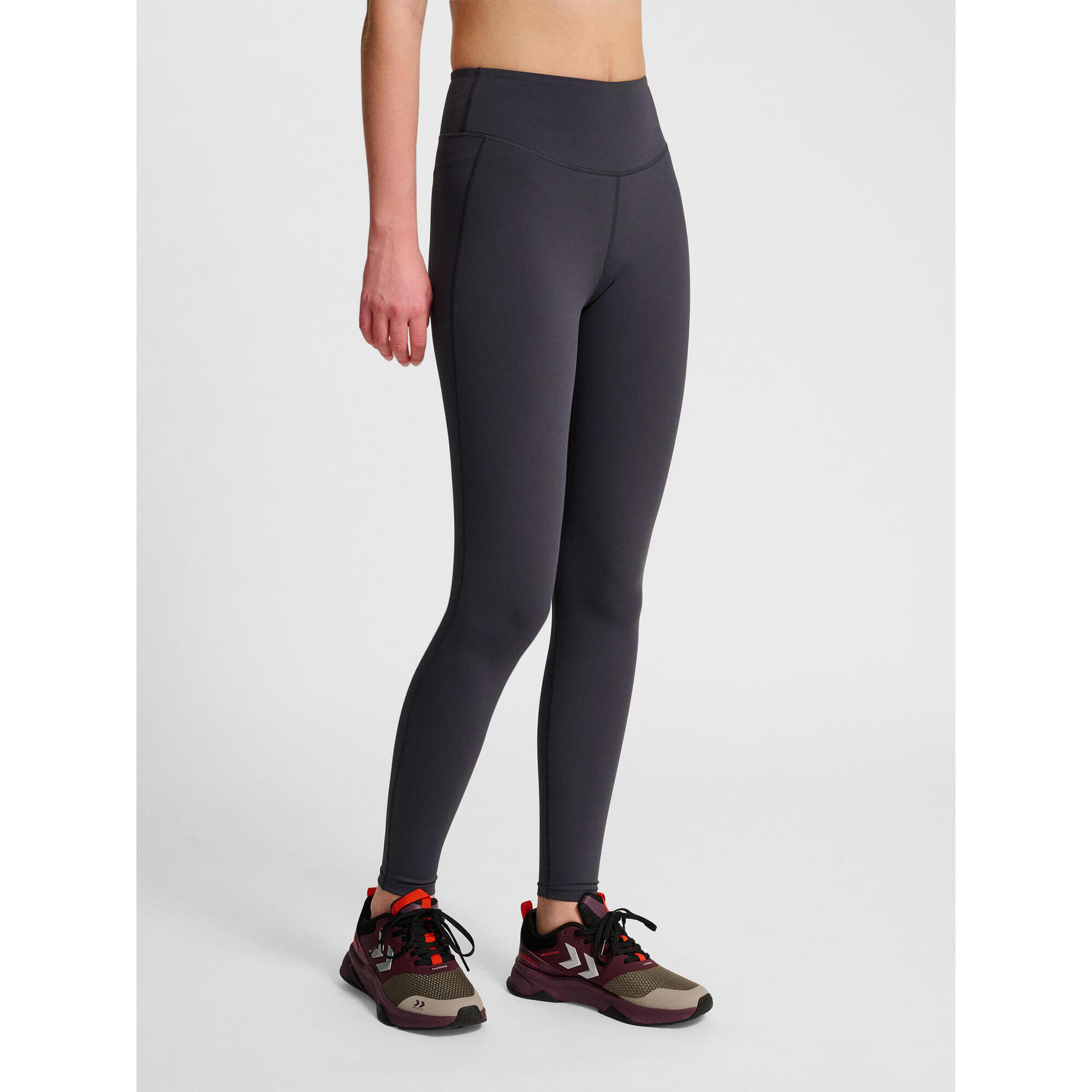 Hummel - Enfiler Collants Hmlpulse Entraînement Femme Hummel - Legging - Gris|marron - Decathlon