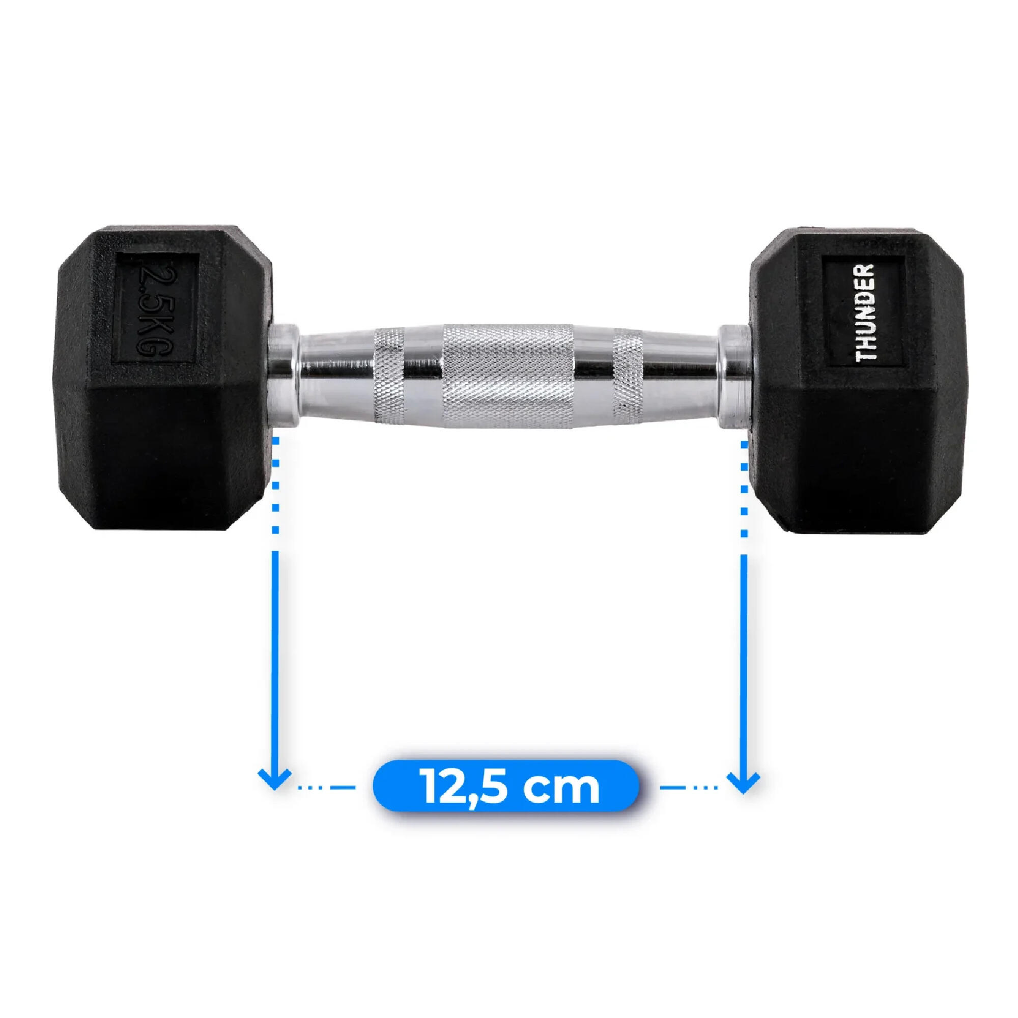 Manubrio esagonale Thunder hex 2,5kg 5/8