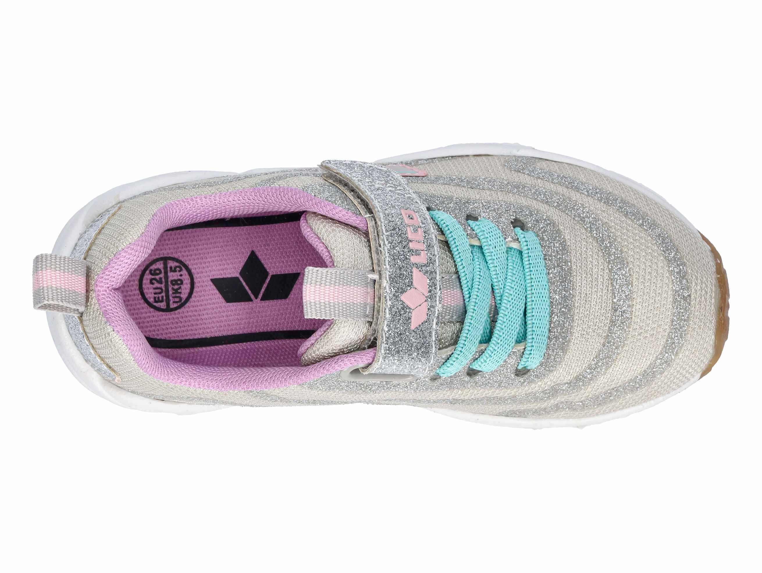 LICO Anina VS Women's Shoe Nylon Grey Velcro Closure Removable Insole 5/6