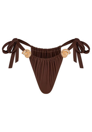Bikinihose Nautilius Shell Ruched Tie Side Bikini Bottoms