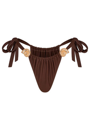 Bikinihose Nautilius Shell Ruched Tie Side Bikini Bottoms