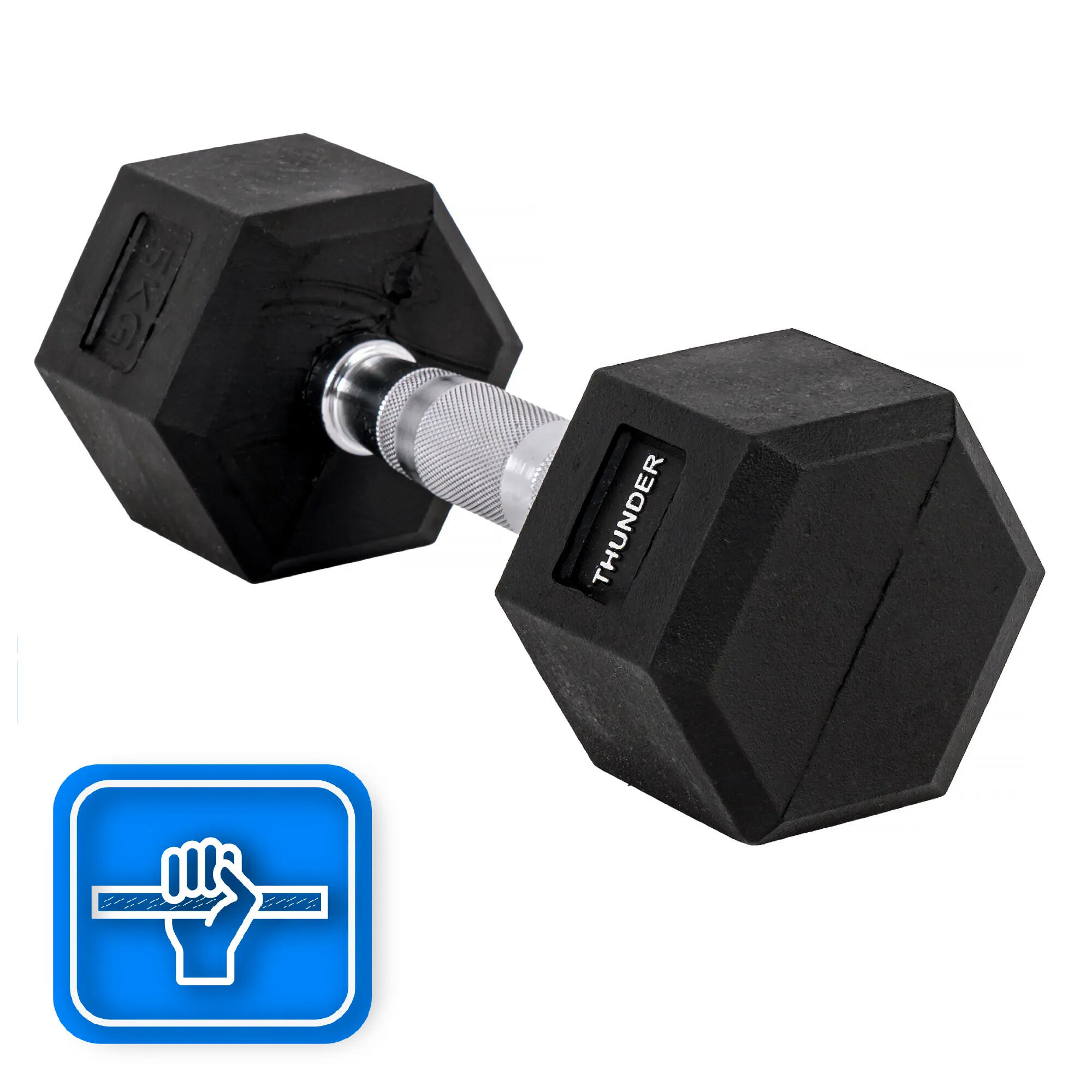 Haltère hexagonale Thunder HEX 5 kg 7/8