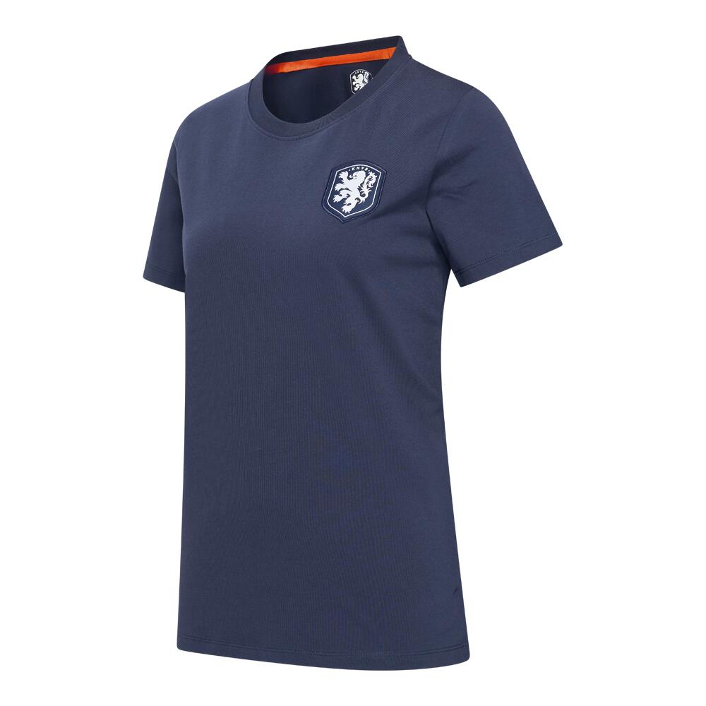Nederlands Elftal Logo T-shirt Vrouwen - Navy Blue 2/5