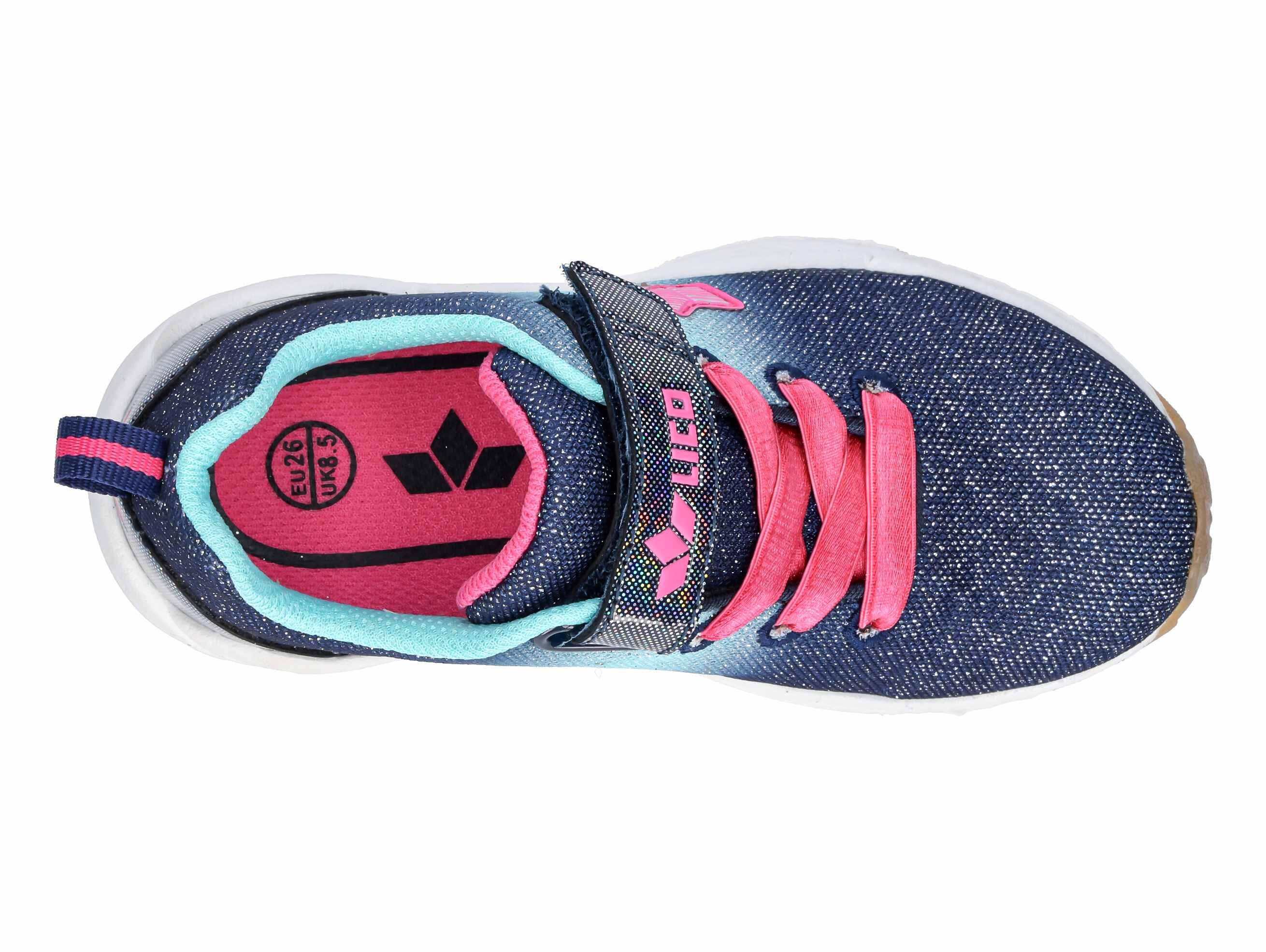 Lico Florina VS Girls' Sports Shoe Nylon Blue Velcro 5/6