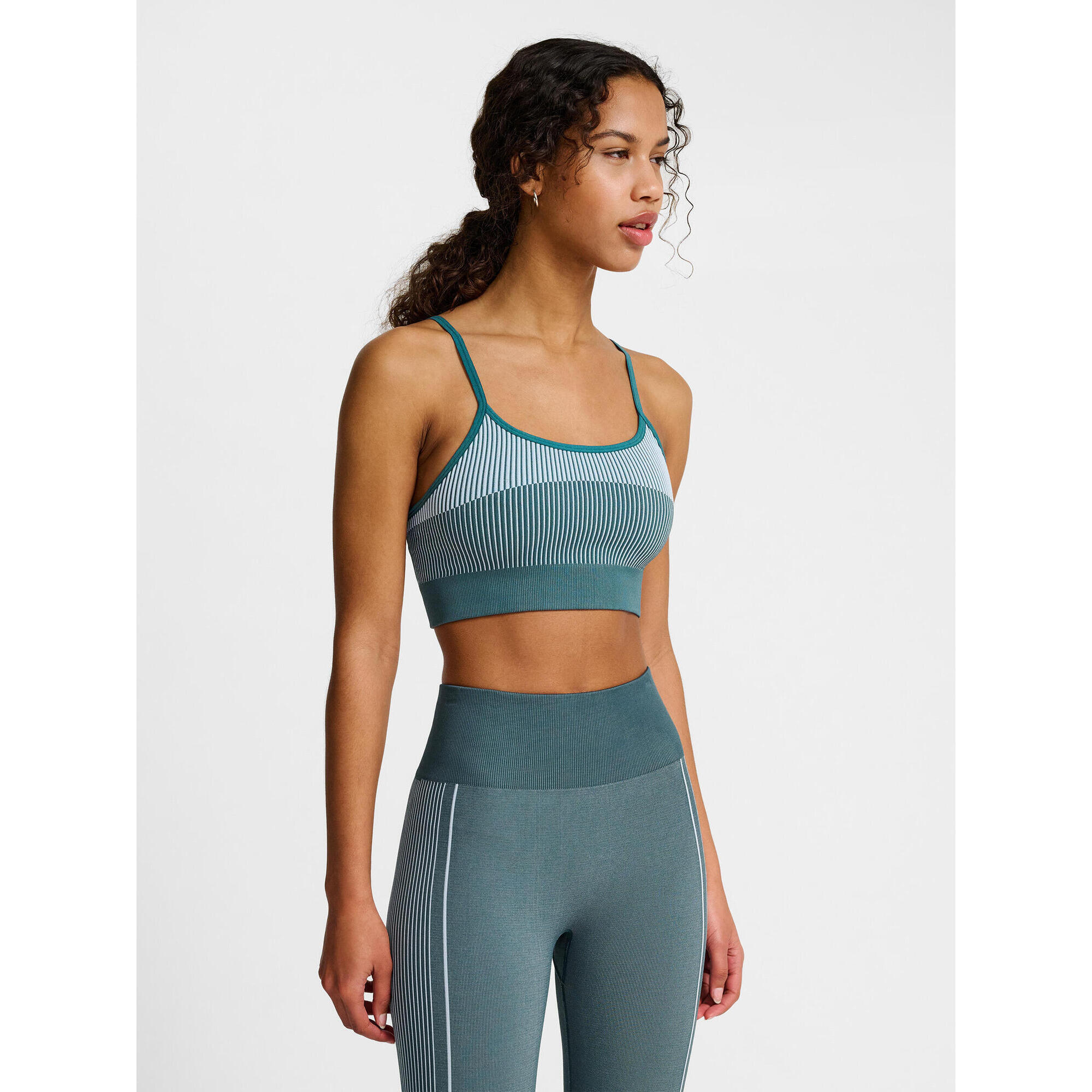 Hummel - Enfiler Top Hmlyoga Entraînement Femme Hummel - Top - Bleu|vert - Decathlon