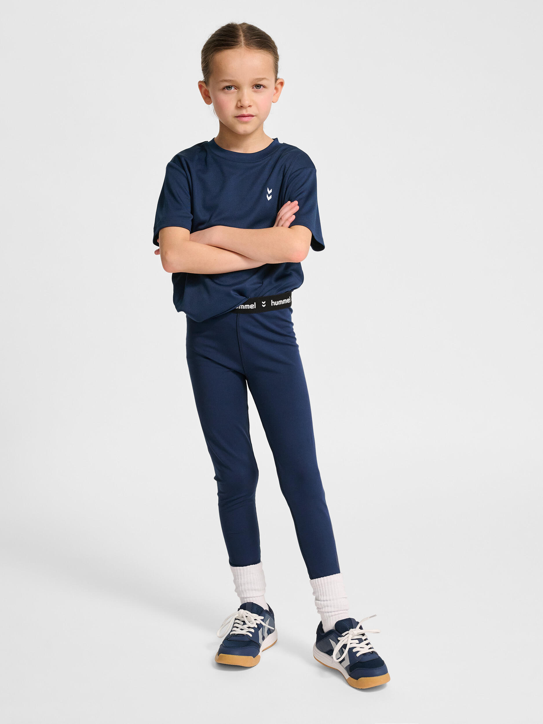 Leggings da bambina Hummel Pulse Mid 3/7