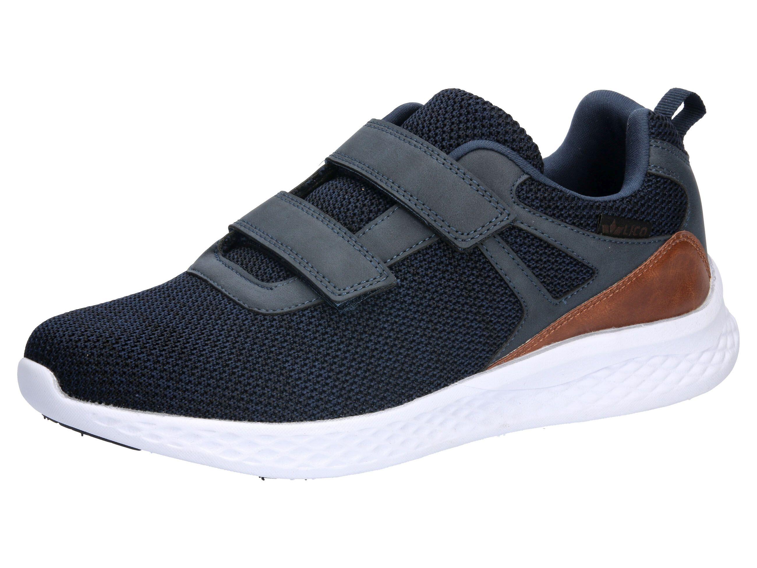 LICO LICO Nigel Men's Sneakers blue Velcro nylon interchangeable insole