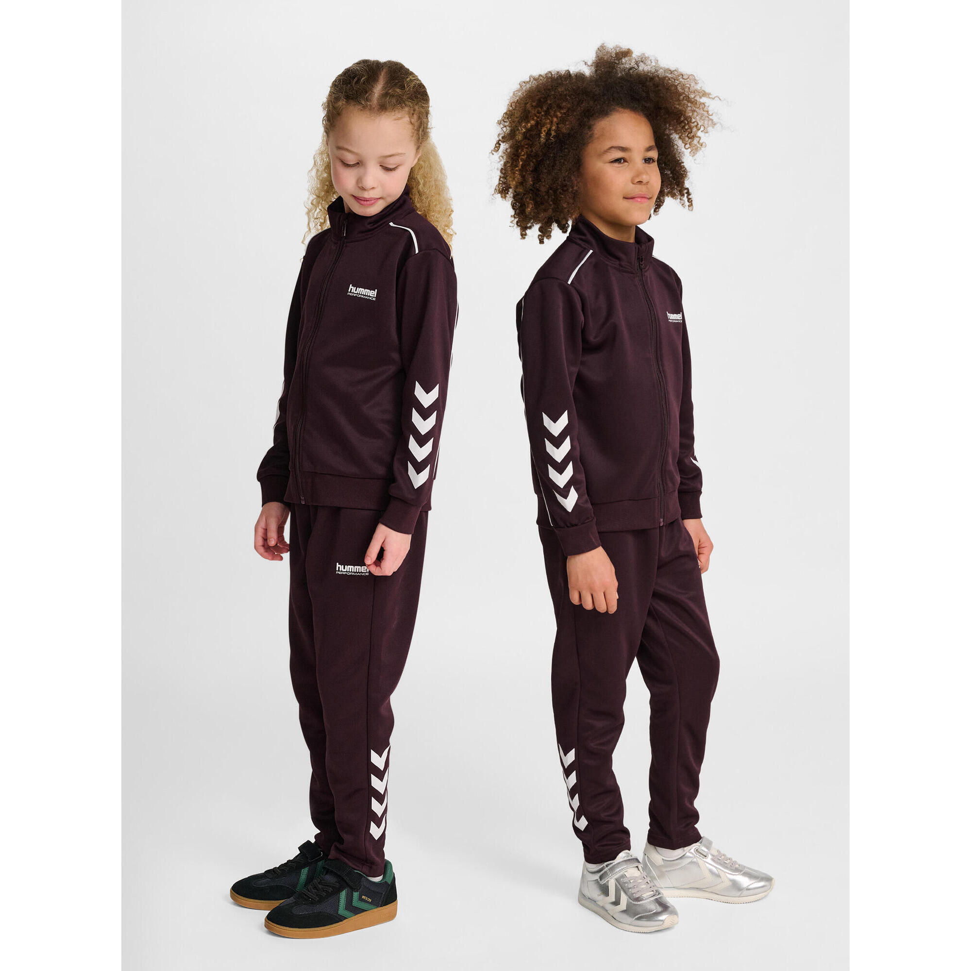 Hummel - Fermeture À Cordon Robe Hmljr Tracksuit Enfant Hummel - Survêtement - Bordeaux|marron|rose|rouge -  4 À 6 Ans - Decathlon