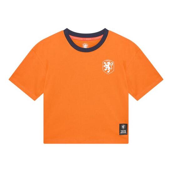 Nederlands Elftal Crop Top Logo T-Shirt