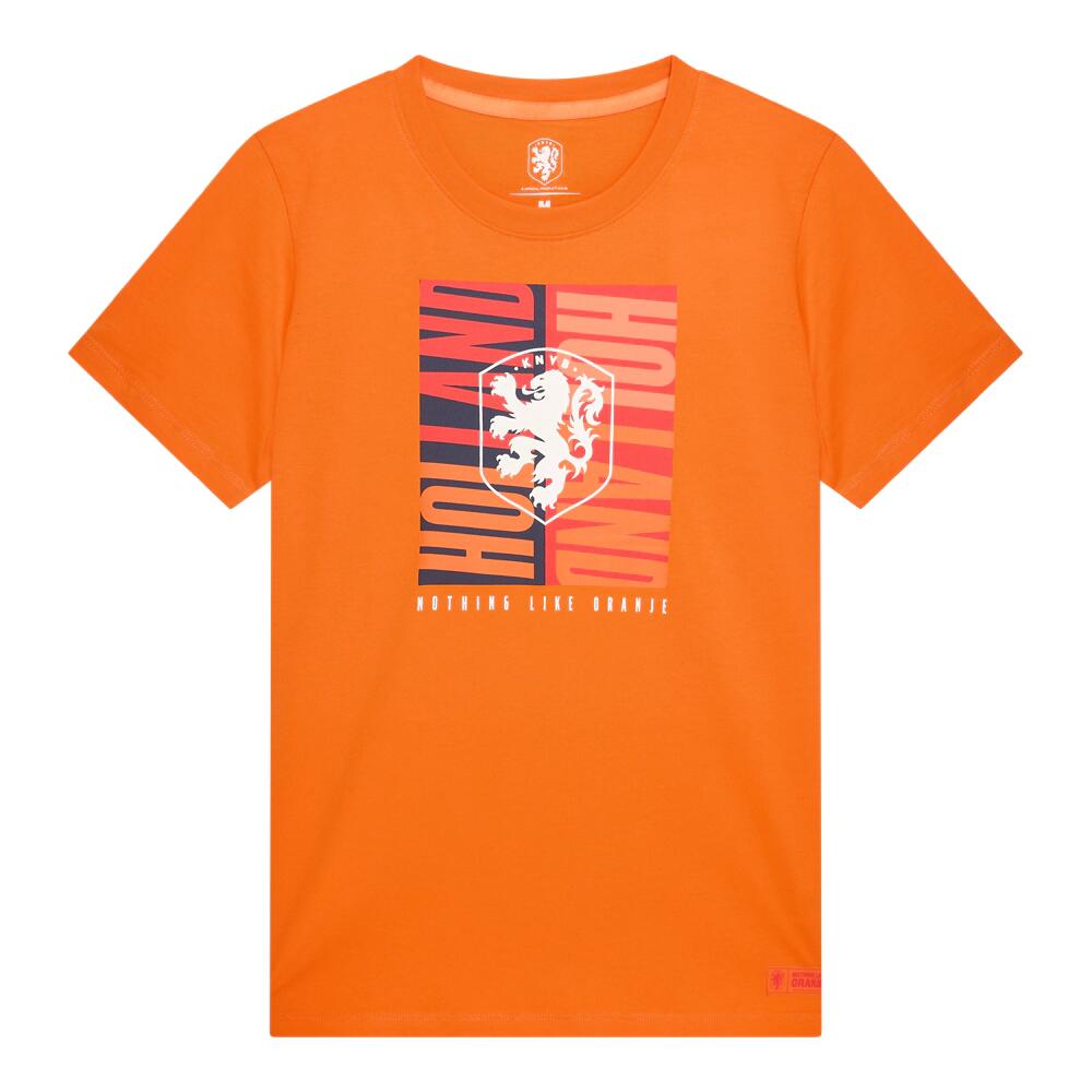 Nederlands Elftal Big Logo T-shirt Heren - Oranje 2/7