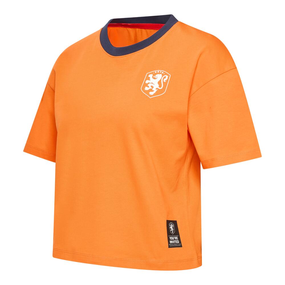 Nederlands Elftal Crop Top Logo T-Shirt 3/4
