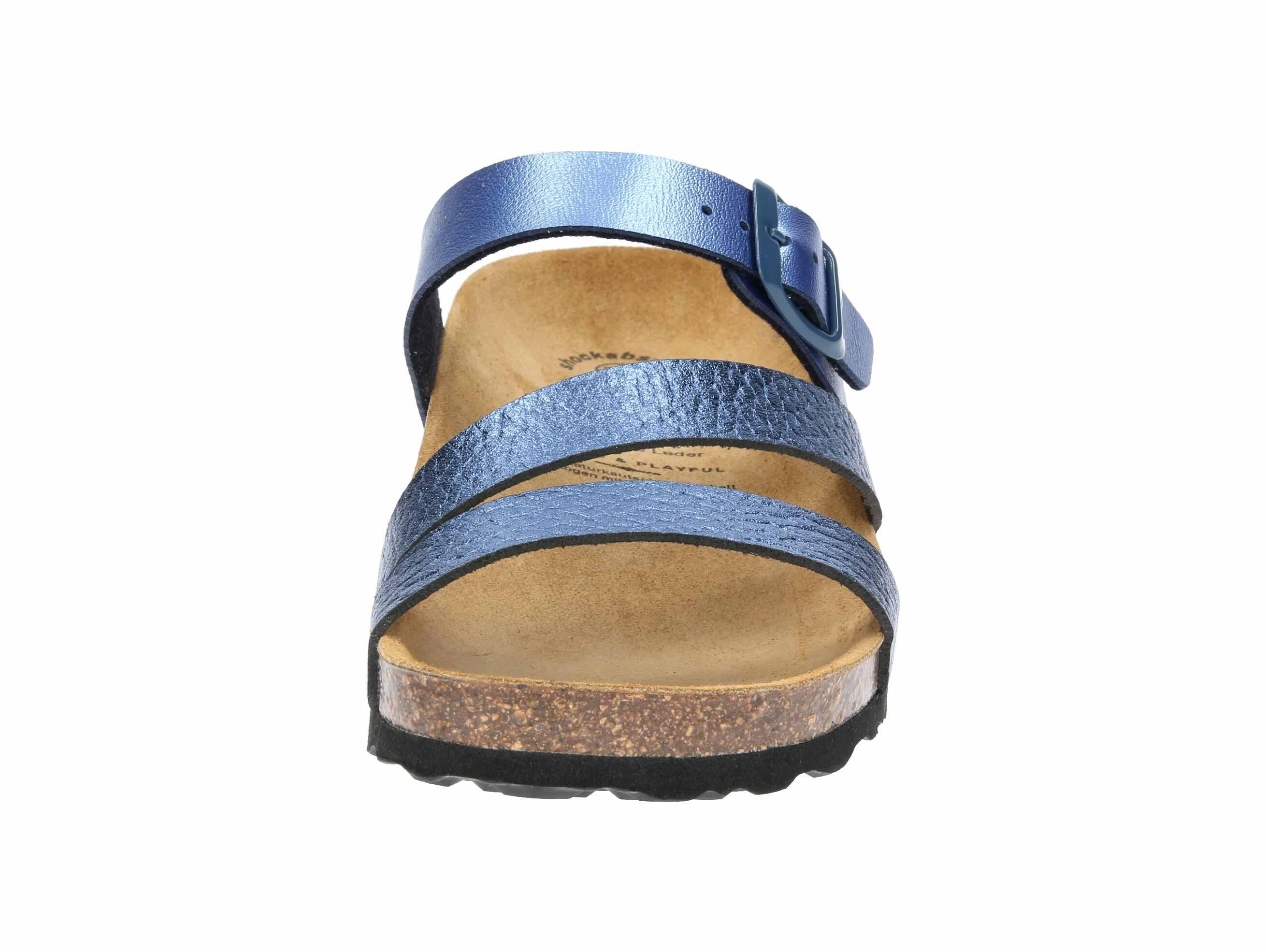 Pantolette Damen Schnallen LICO Natural Glitter 3/6