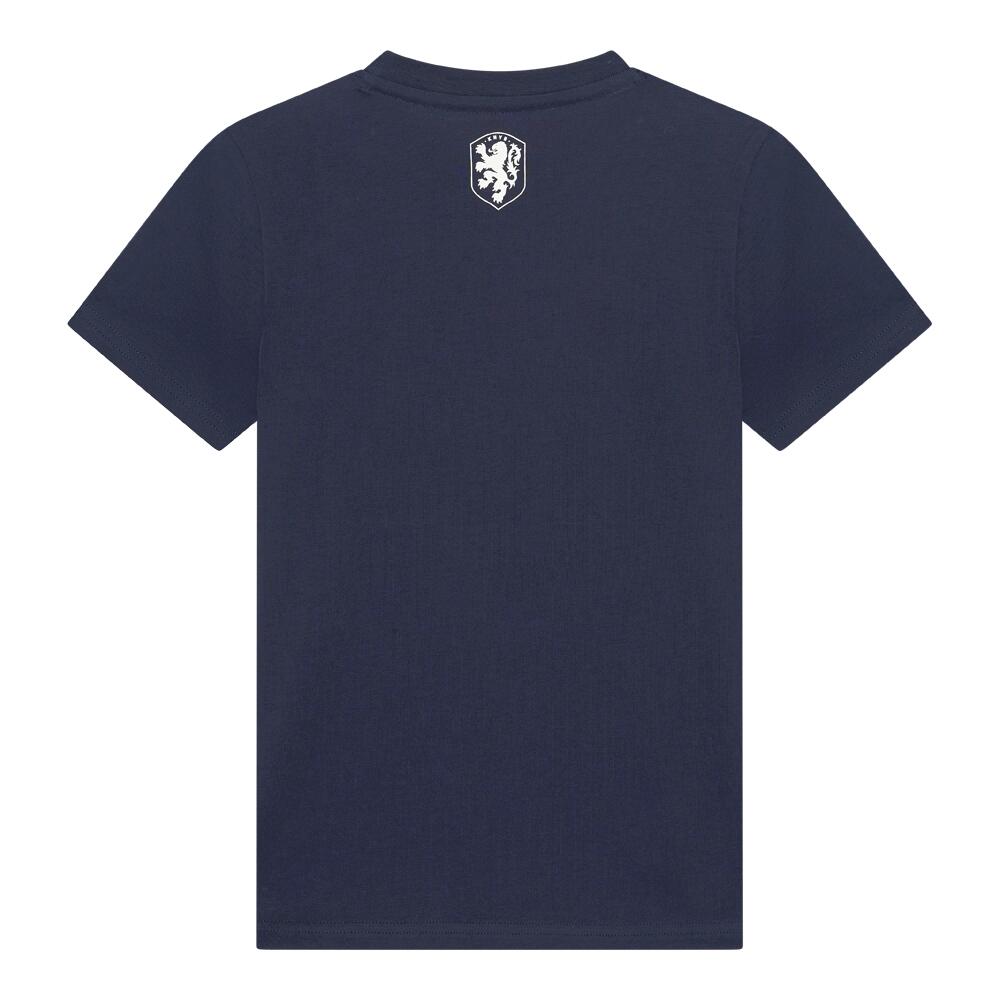 Nederlands Elftal Big Logo T-shirt Kinderen - Navy Blue 2/7