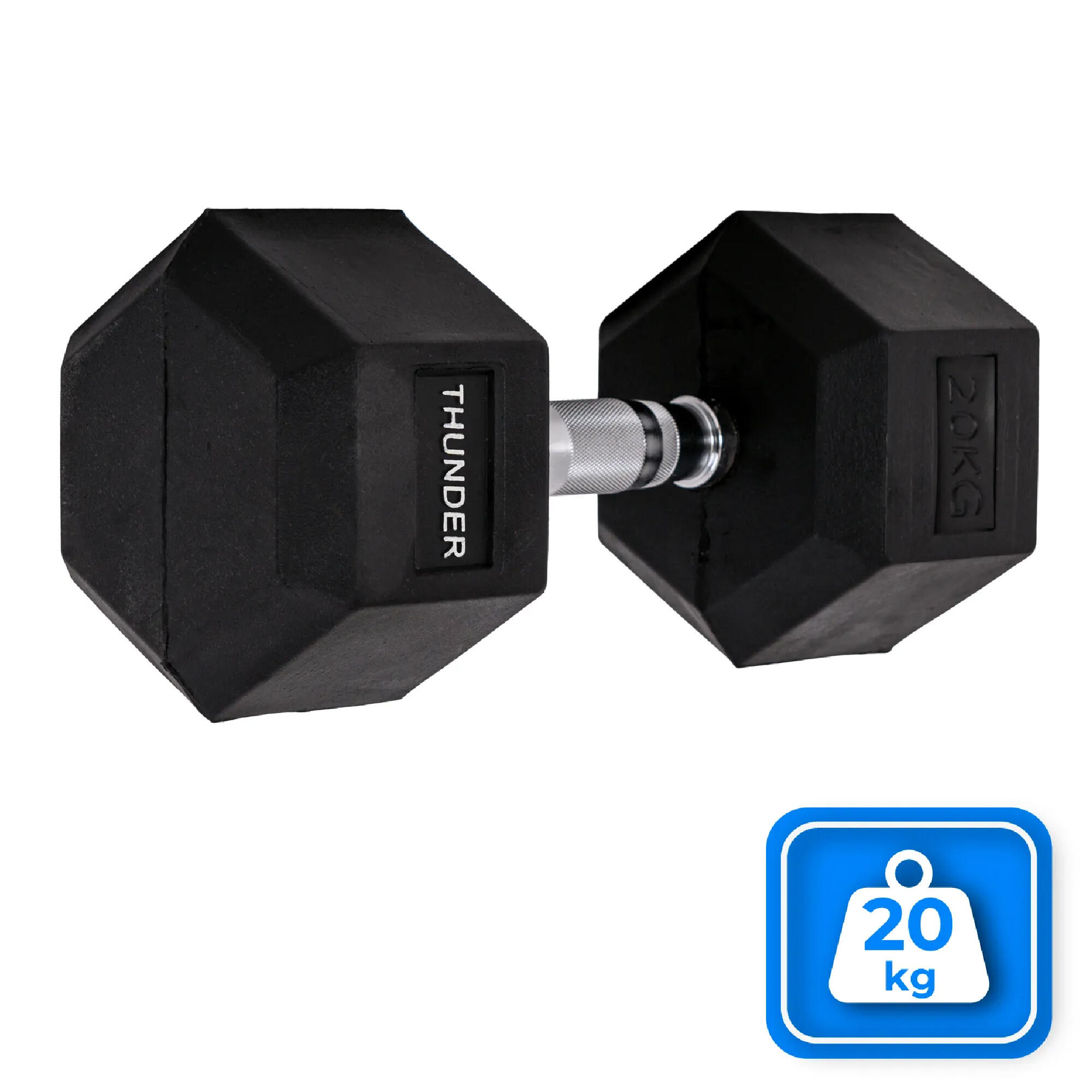 Hexagonale halter Thunder hex 20kg 3/8