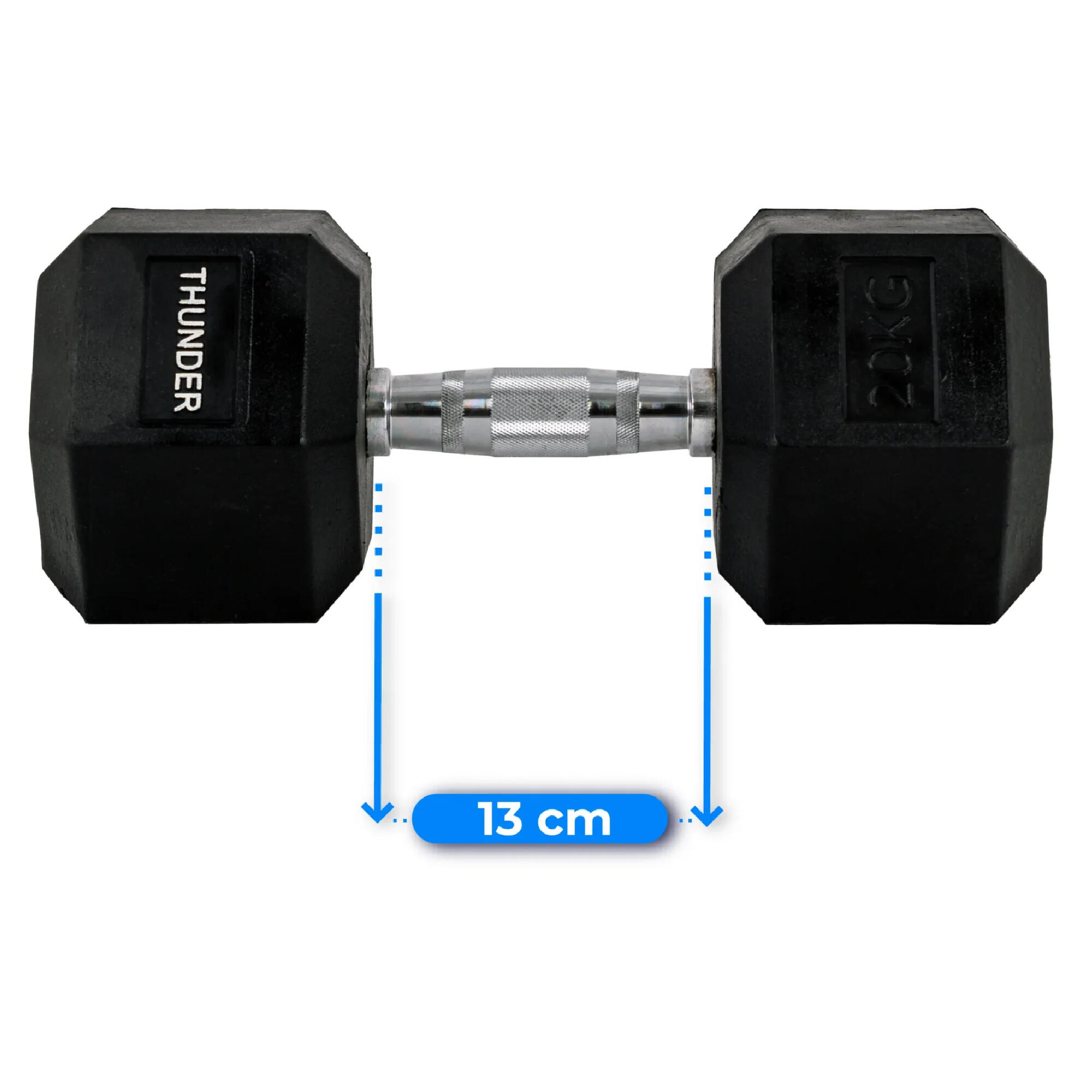 Hexagonale halter Thunder hex 20kg 4/8