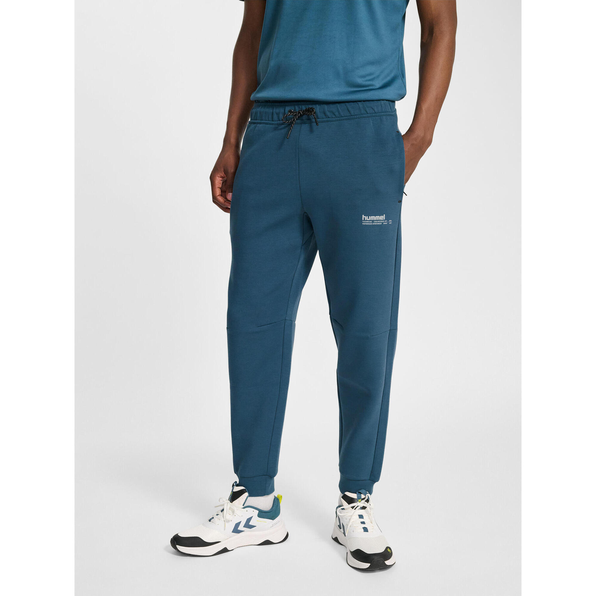 Hummel - Fermeture À Cordon Pantalon Hmltech Homme Hummel - Pantalons - Bleu|vert - Decathlon