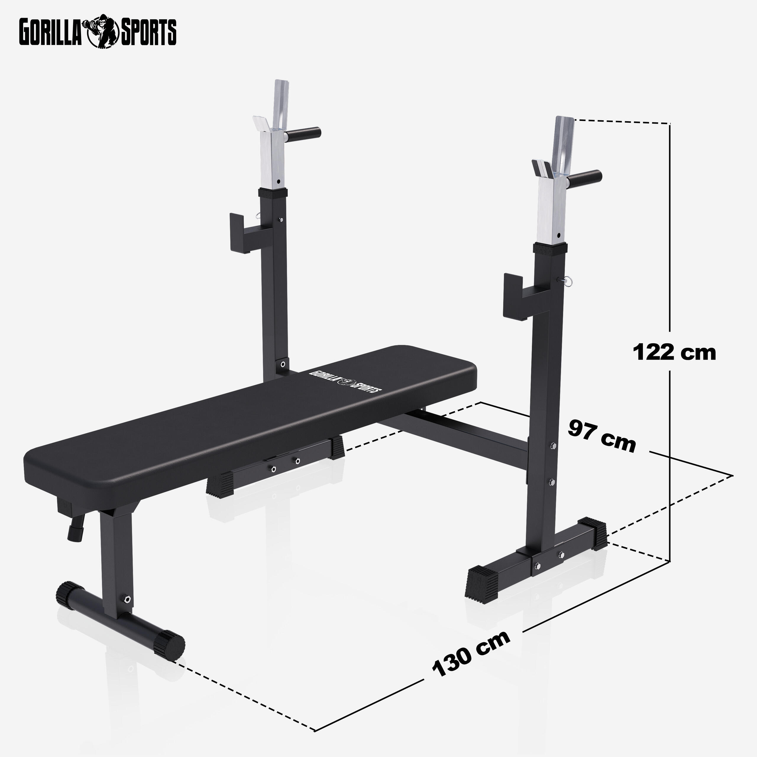Banc de musculation avec support (40/70/100 kg) 2/7