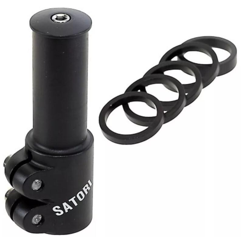 SATORI Vorbauverlängerung Satori 1-1/8 – schwarz