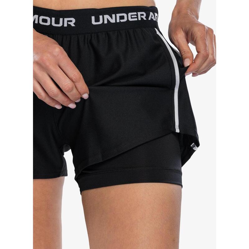 Pantaloni scurți de antrenament pentru femei Under Armour Tech Play Up 2in1