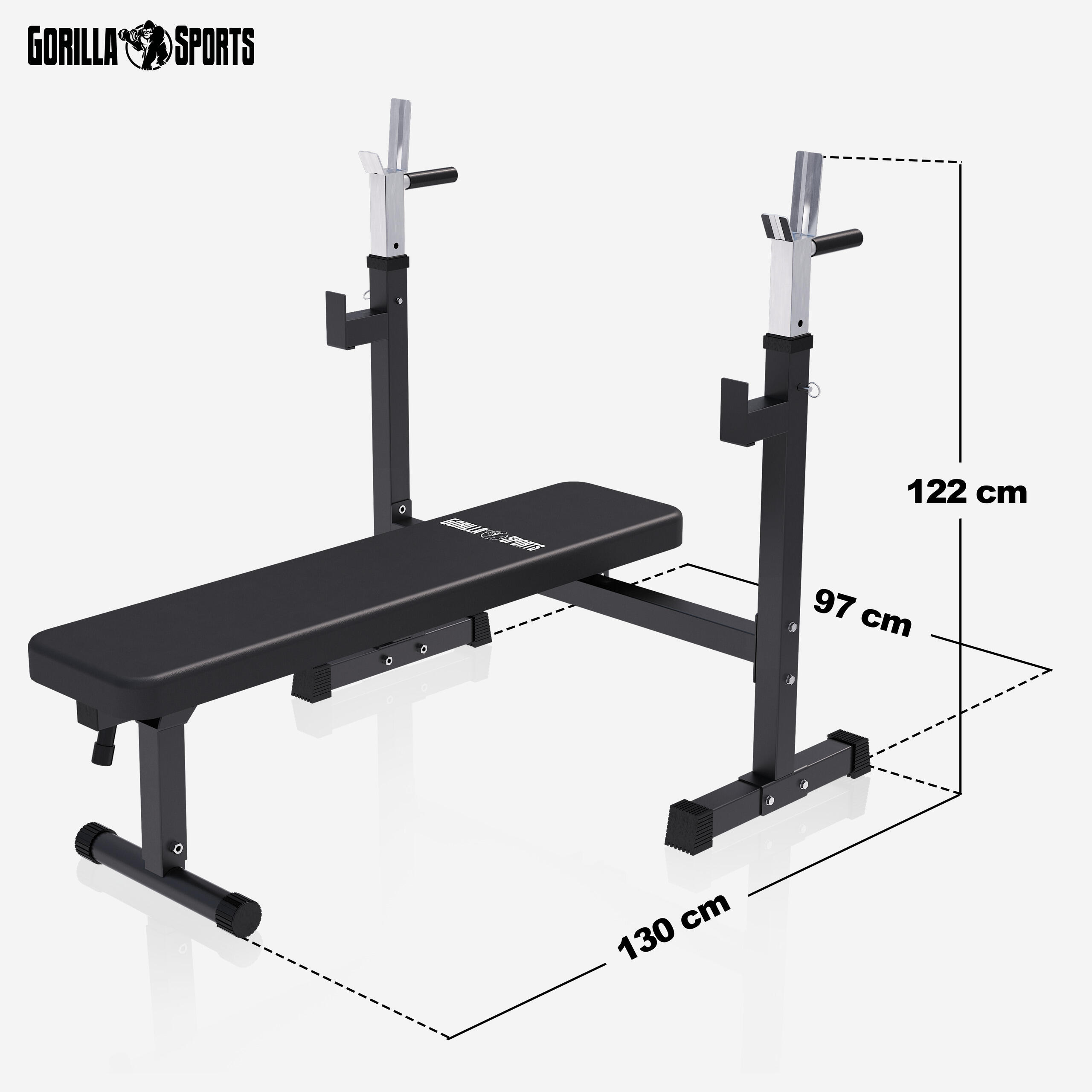 Banc de musculation avec support (40/70/100 kg) 2/7