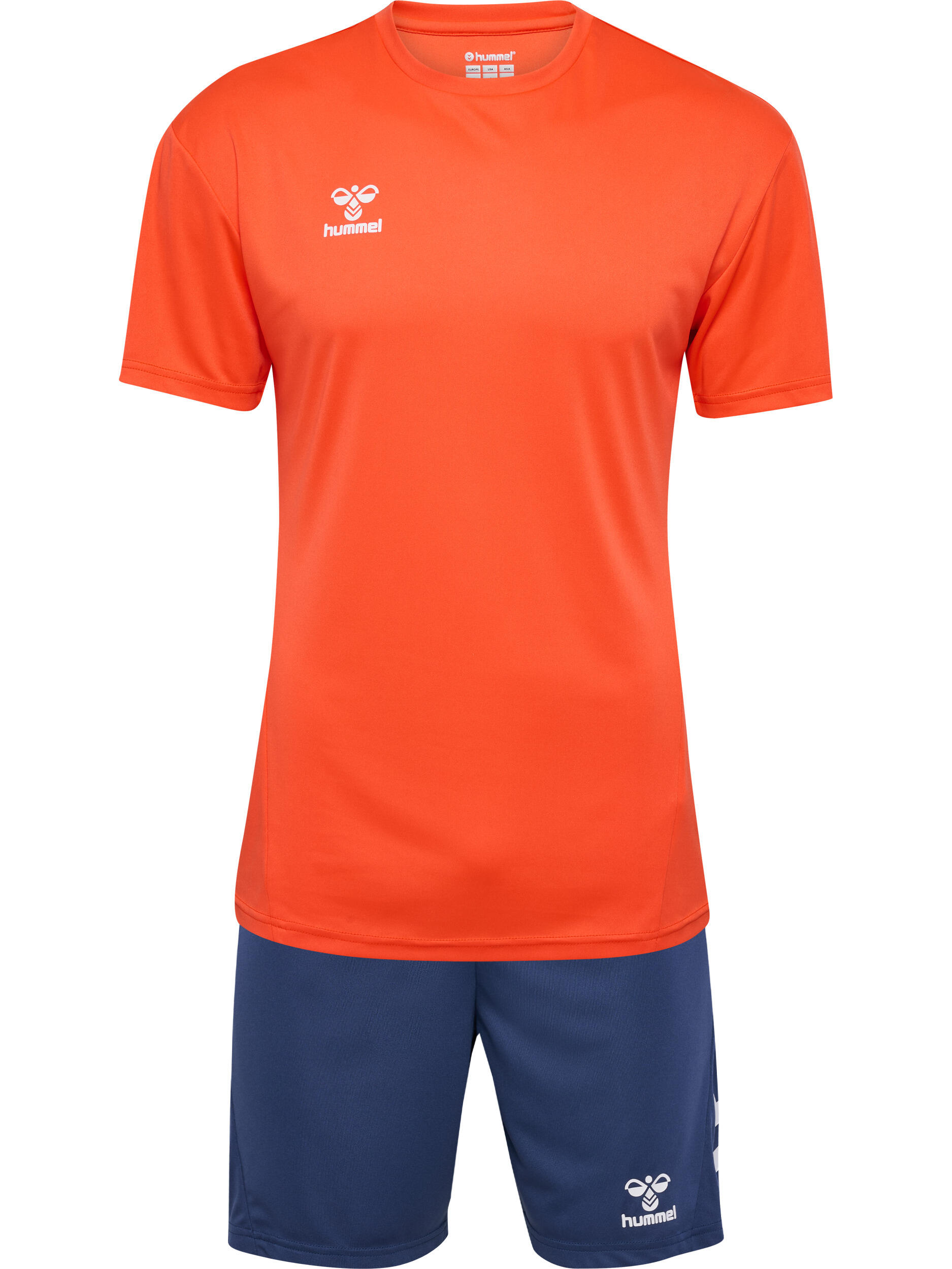 orangefarben fluoreszierend / jeansblau