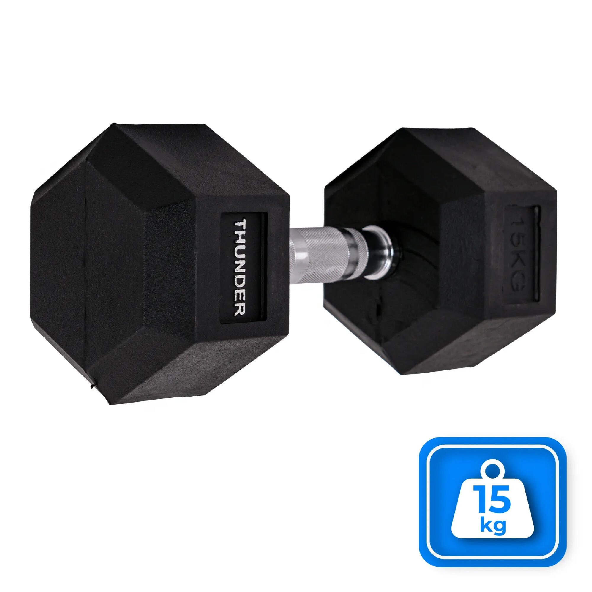 Haltère hexagonale THUNDER HEX 15 kg 3/8