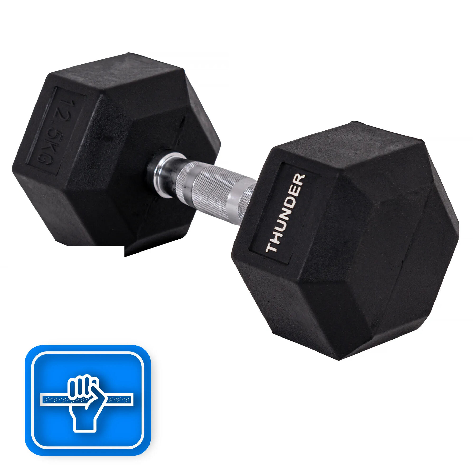 Haltère hexagonale Thunder HEX 12,5 kg 6/8