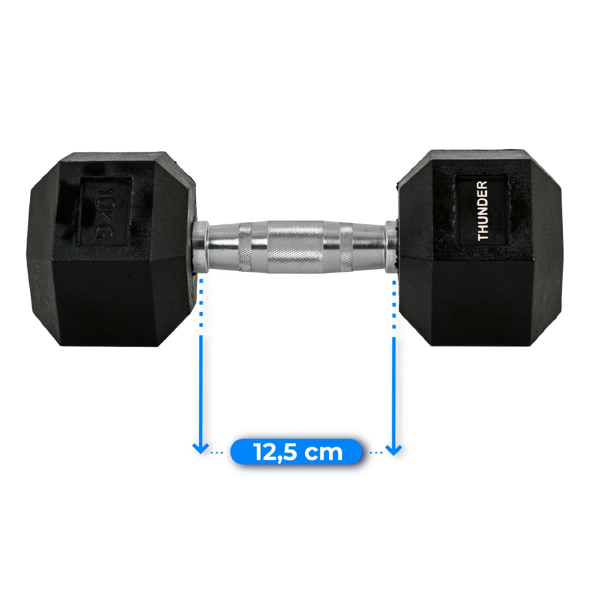Hantla hexagonalna Thunder hex 10kg 4/8