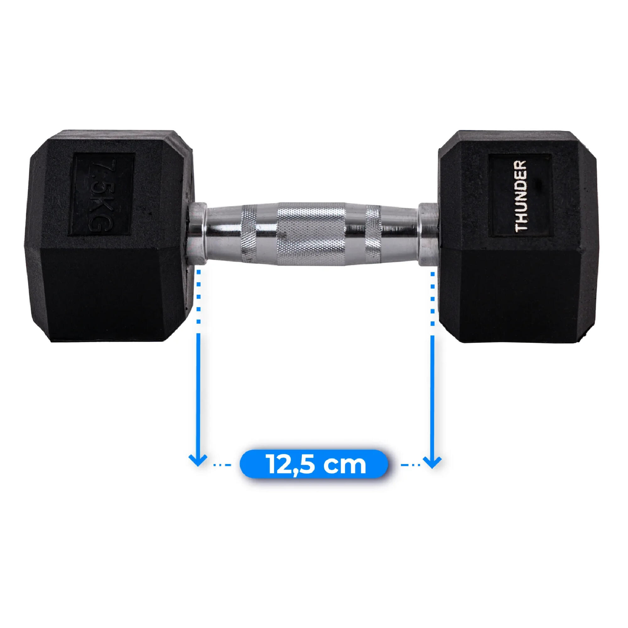 Manubrio esagonale Thunder hex 7,5kg 5/8