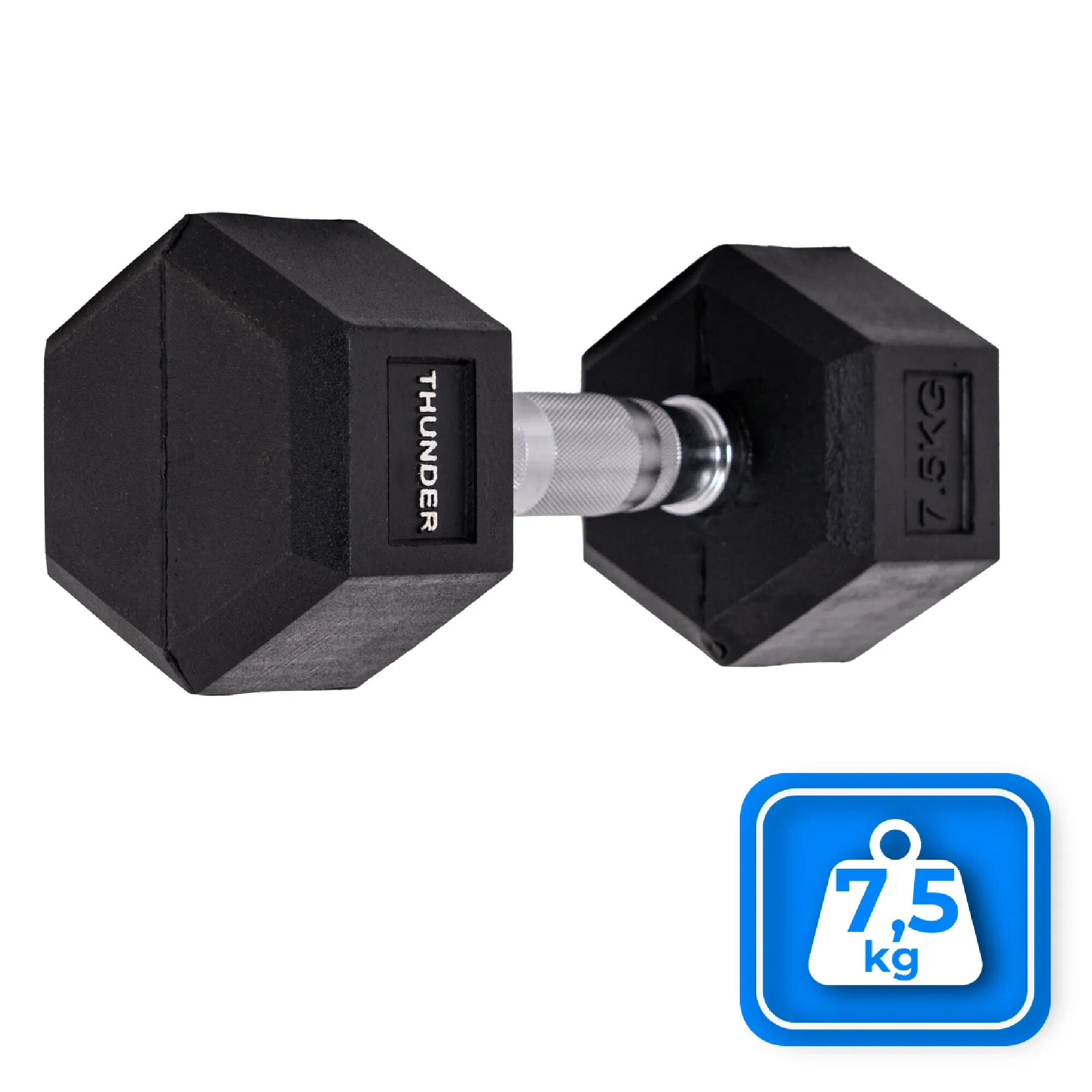 Manubrio esagonale Thunder hex 7,5kg 4/8