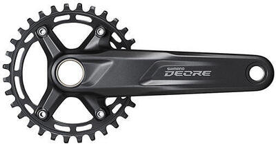 Shimano deore fc-m5100-1 crankset 30 tanden 175 mm zwart