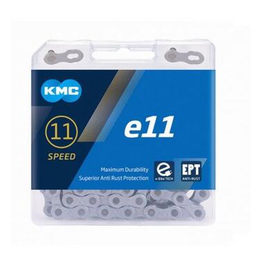 Kmc e11 ept fietsketting 1/2 x 11 x 128 - zilver