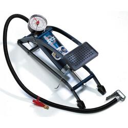 Pompe à pied toutes valves avec manomètre SKS Picco