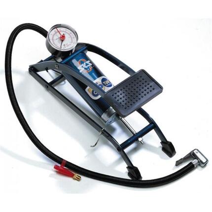 Pompe à pied toutes valves avec manomètre SKS Picco