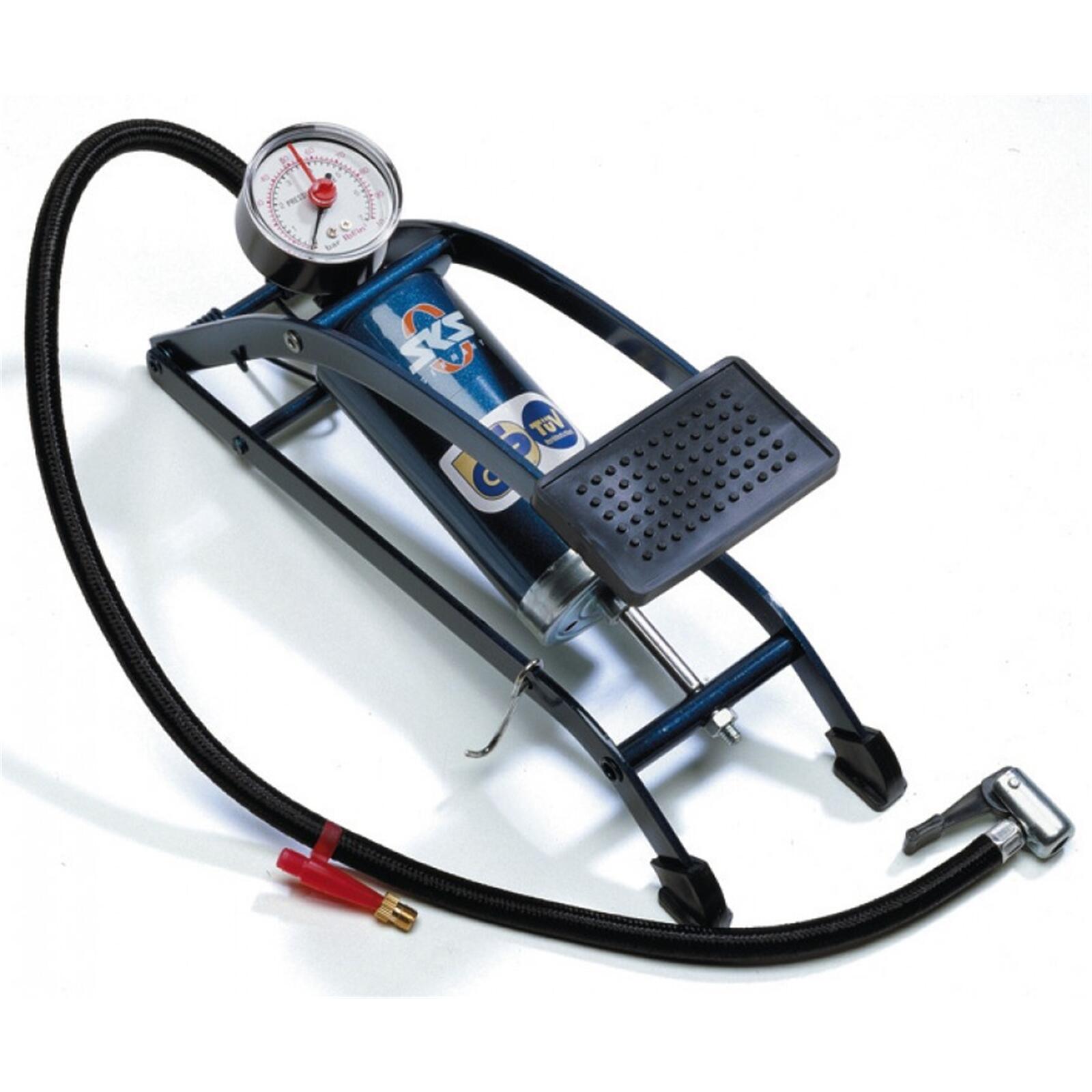 Pompka nożna z wszystkimi zaworami i manometrem SKS Picco