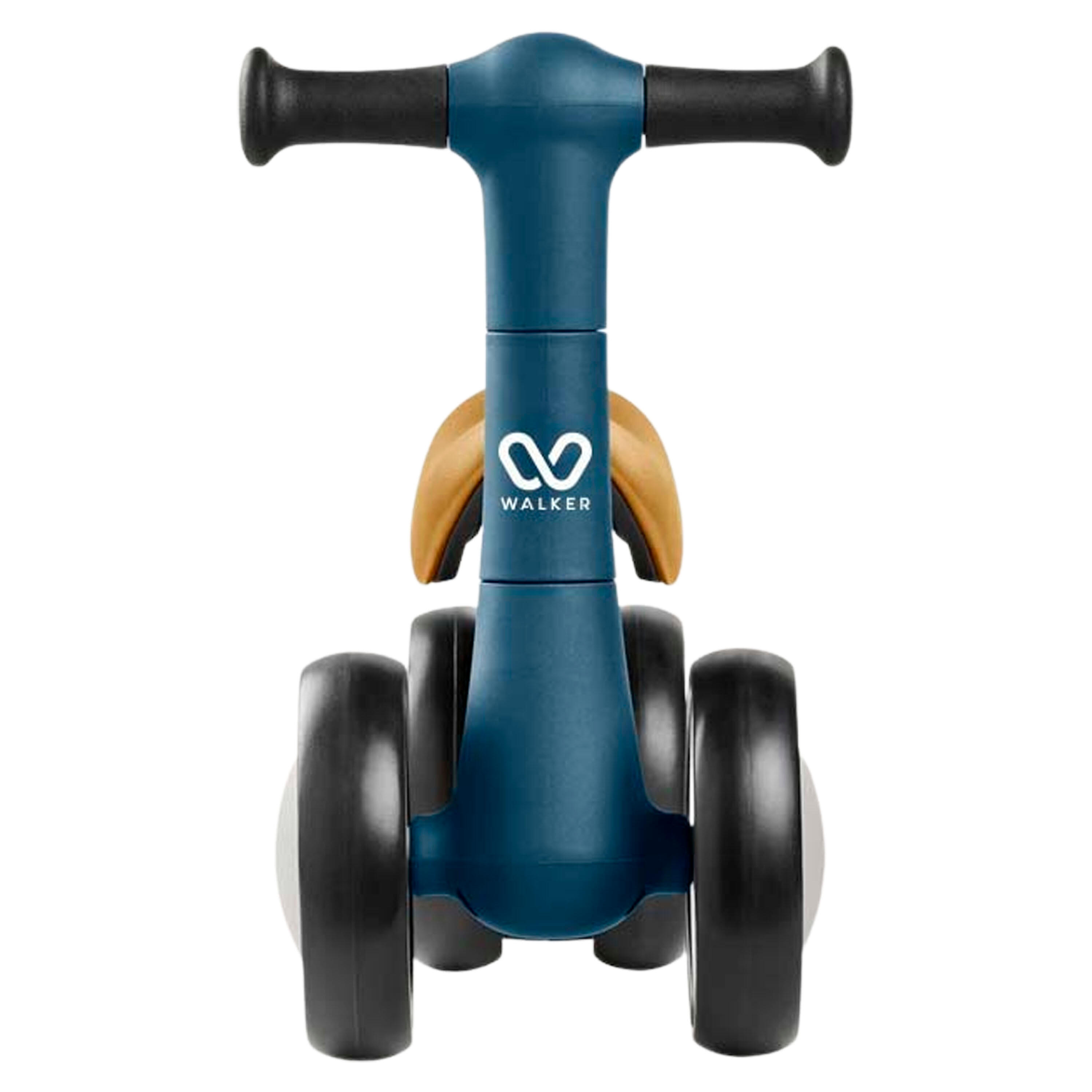 Walker - Vélo bébé sans pédales 10-24 mois, 4 roues. Navy 3/6