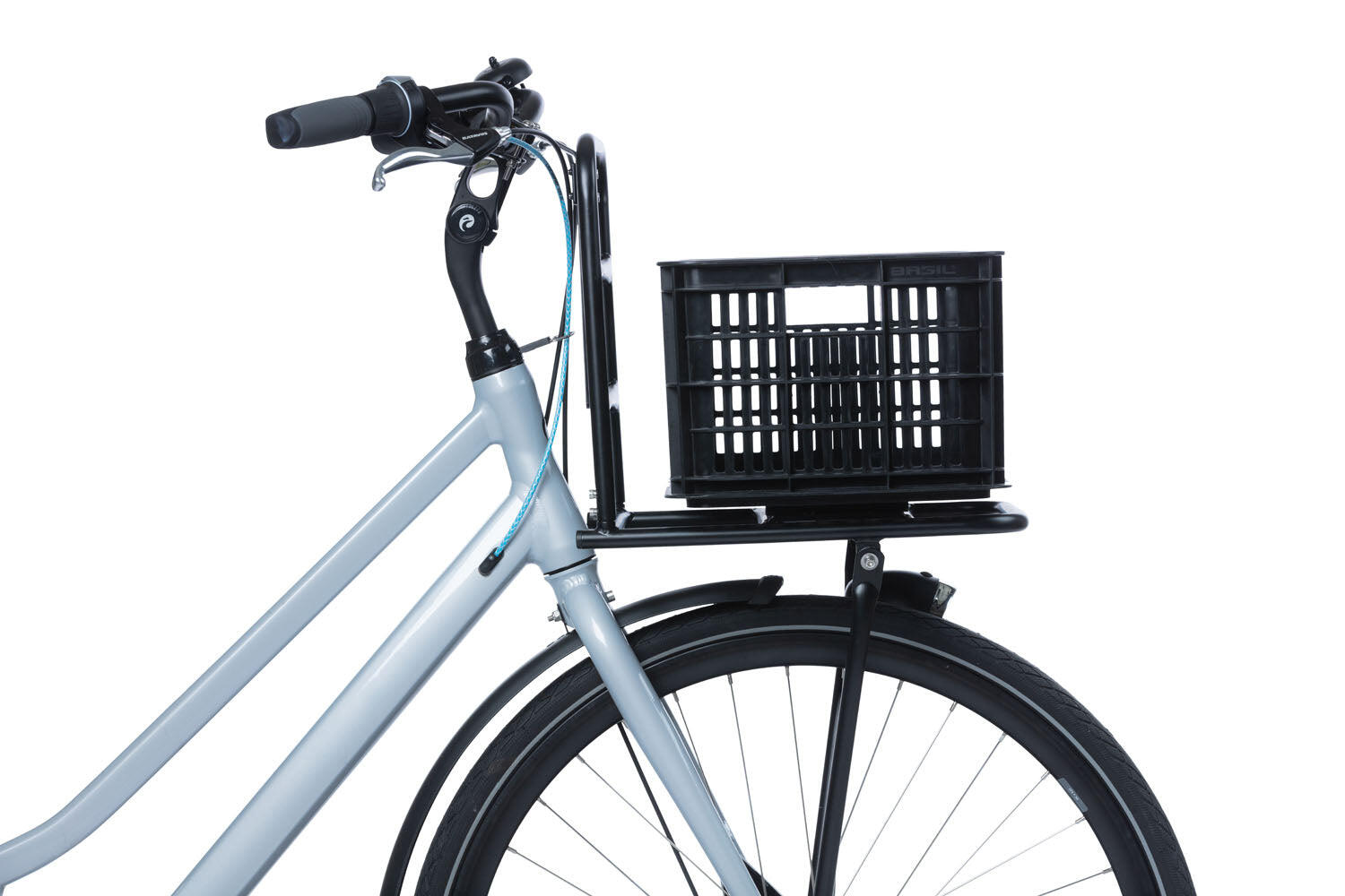 Basil Crate S caisse vélo noire, 17,5 litres, plastique recyclé, 39x29x... 7/7
