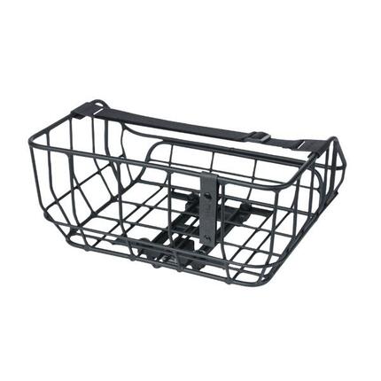 Basil Portland - Panier à vélo Mik - à l'arrière - Chrome