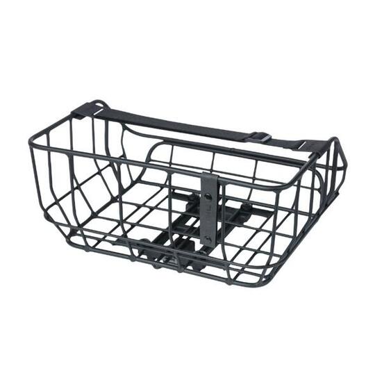 Basil Portland panier arrière MIK 25 L aluminium noir mat