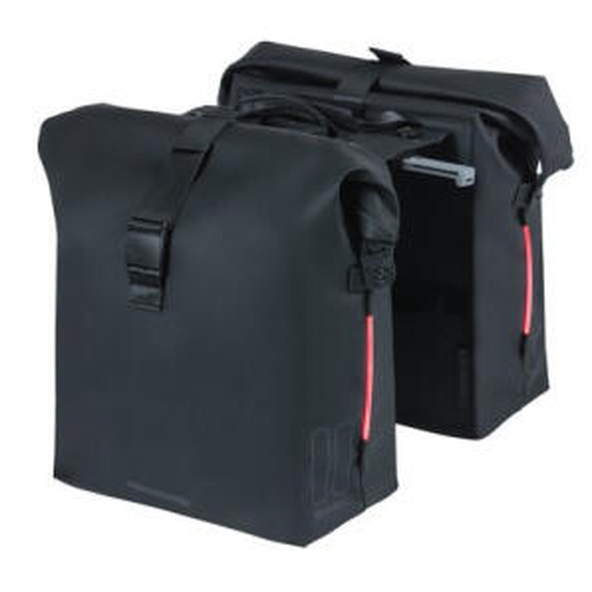 Basil - Sac De Rangement Double Soho Nordlicht Mik - Sacoche - Noir - No Size - Decathlon