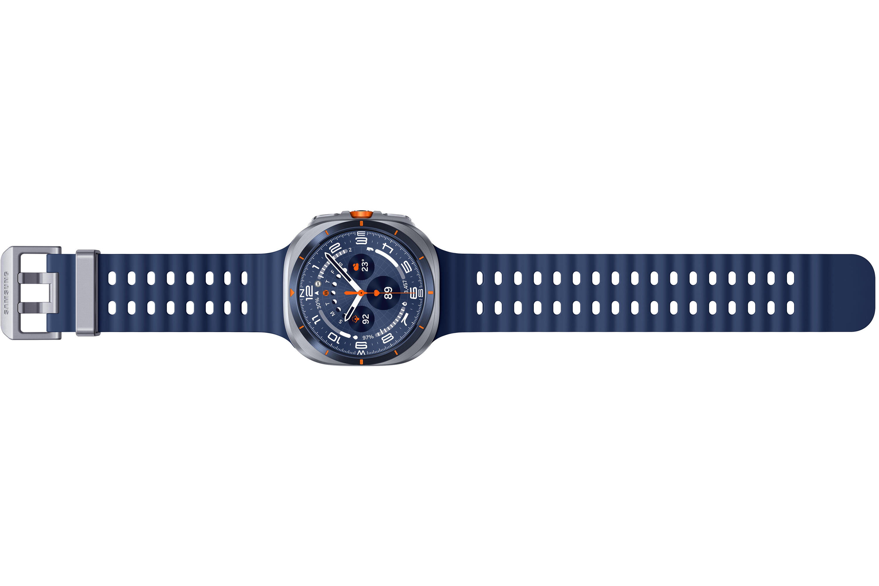 Galaxy Watch Ultra 47mm Blauw met Galaxy Buds 3 Pro Zilver + JBL Flip 7 4/5