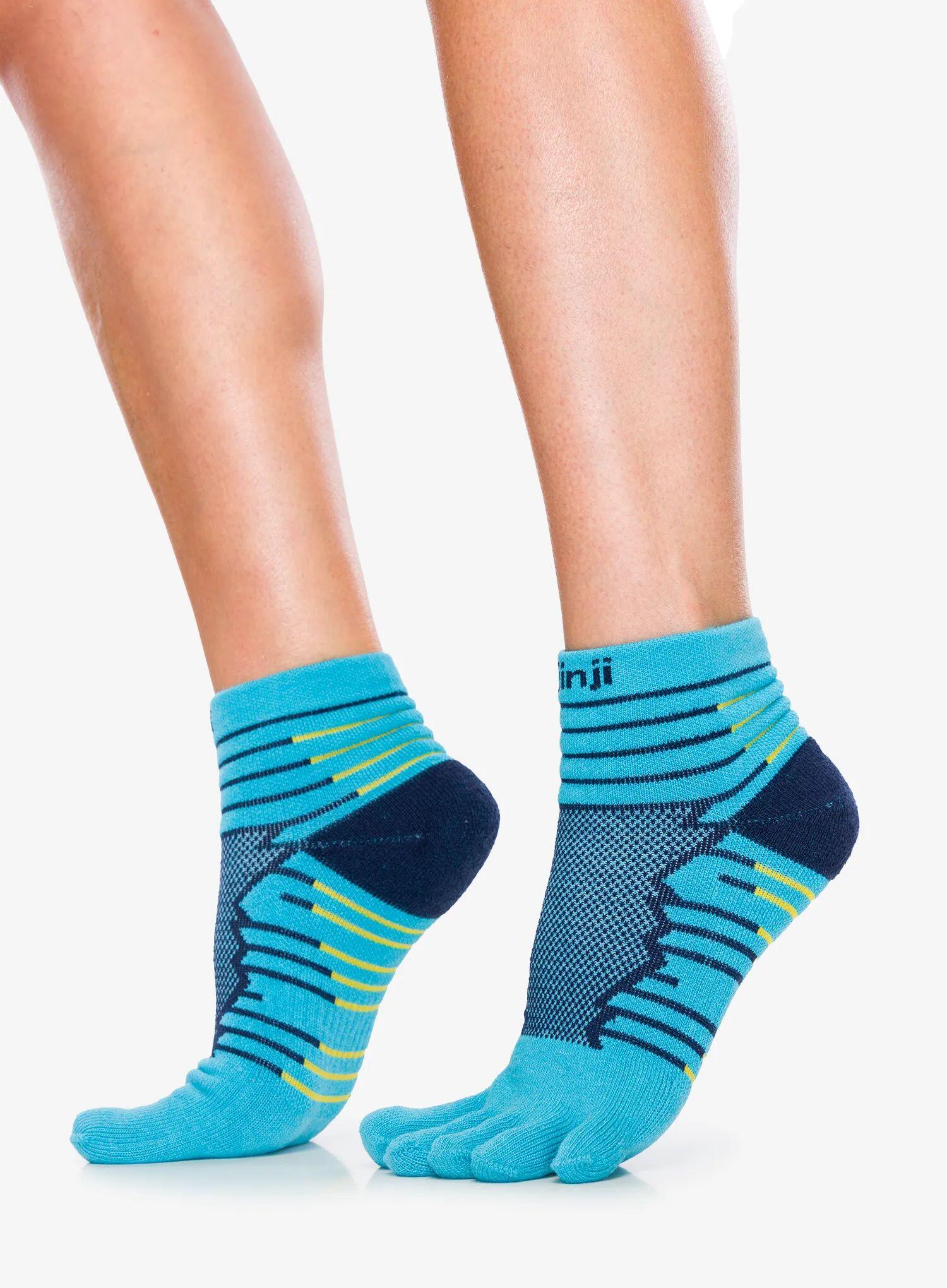 Injinji Men's Mid-Weight Ultra-Run Mini-Crew Toe Socks 6/6