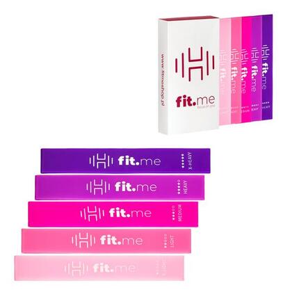 Zestaw 5 Taśm Mini Band Fit.me Różowe