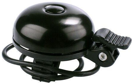 Cloche de vélo Simson Race noire avec attache élastique 5/5