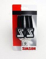 Simson trio extra korte snelbinder met 3 binders - zwart