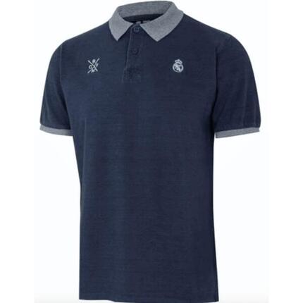 Premium-T-Shirt von Real Madrid mit Kragen, blau